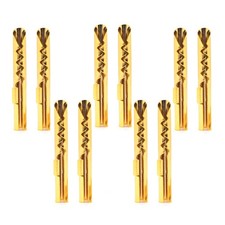 10pcs Gold Plated Brass Audio BFA Z-Type 4mm Banana Plug Speaker Cable Connector