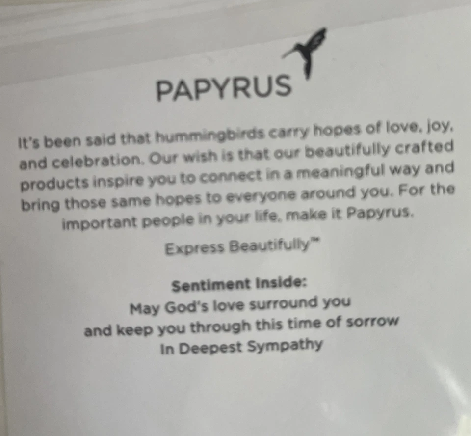 Papyrus~Deepest Sympathy~ Religious - Image 2 of 2