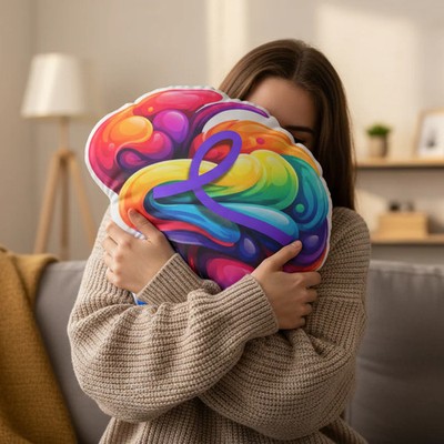 Abstract Brain Pillow Color Meaning Presence Modern Neuro Decor