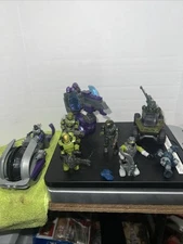 Halo Mega Construx 8 Figure Lot And Two vehicles. one Missing Leg