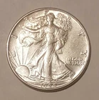 * 1944-P * SUPERB GEM AU+ WALKING LIBERTY HALF-DOLLAR SHIPS FREE FROM COLLECTION