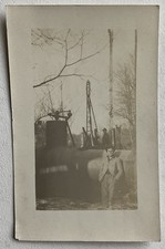 RPPC Postcard Oil Well Drilling Equipment Workers Men #2