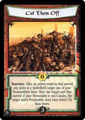 Cut Them Off - Samurai Edition - Legend of the Five Rings CCG