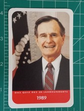 1997 DAS QUIZ JAHRHUNDERTS HARENBERG CARD PRESIDENT GEORGE HW BUSH