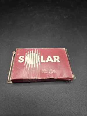 Vintage Solar Cell Calculator Compex Calculator w/ Original Box Tested