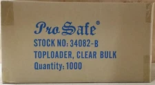 PRO Safe 3" x 4" Standard Card Size TOP LOADERS Case 1000 35 Pt: 34082 - B New