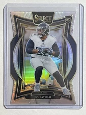 2024 Panini Select - Concourse J.C. Latham #11 Silver Prizm Die-Cut (RC)