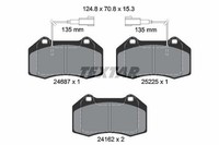 Bremsbelagsatz Scheibenbremse Vorne Textar 2468701 FÜR Abarth Alfa Romeo
