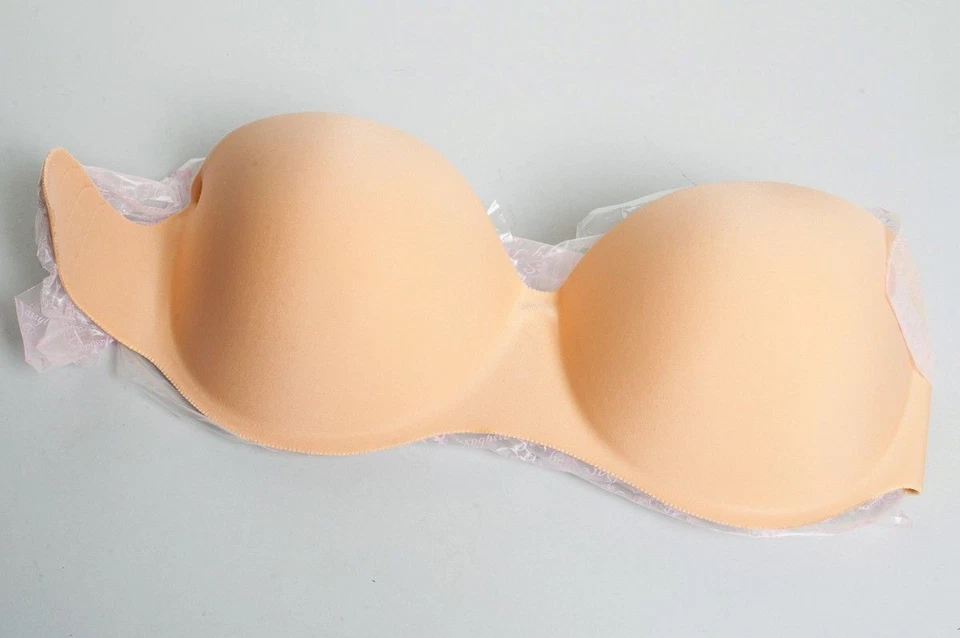 НОВЫЙ в коробке бюстгальтер Sassybax Very Bare Nude без спинки размер C - Изображение 2 из 4