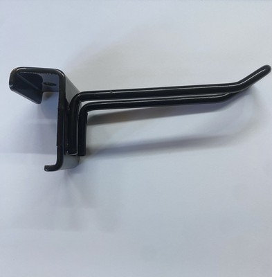 Vitrine Einzelhandel Aufhänger Haken schwarz Oberfläche passt 20mm x 40mm Kastenprofil Schiene