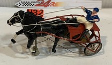 Slot Car Circuit 24 Tierce24 Sulky Azul Caballo Negro