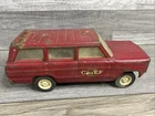 Vtg 1960s Tonka Jeep Wagoneer Fire Chief Steel Toy Truck 9"