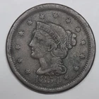 Photo of a 1854-P Large Cent from an eBay listing that sold on Jul 18, 2026