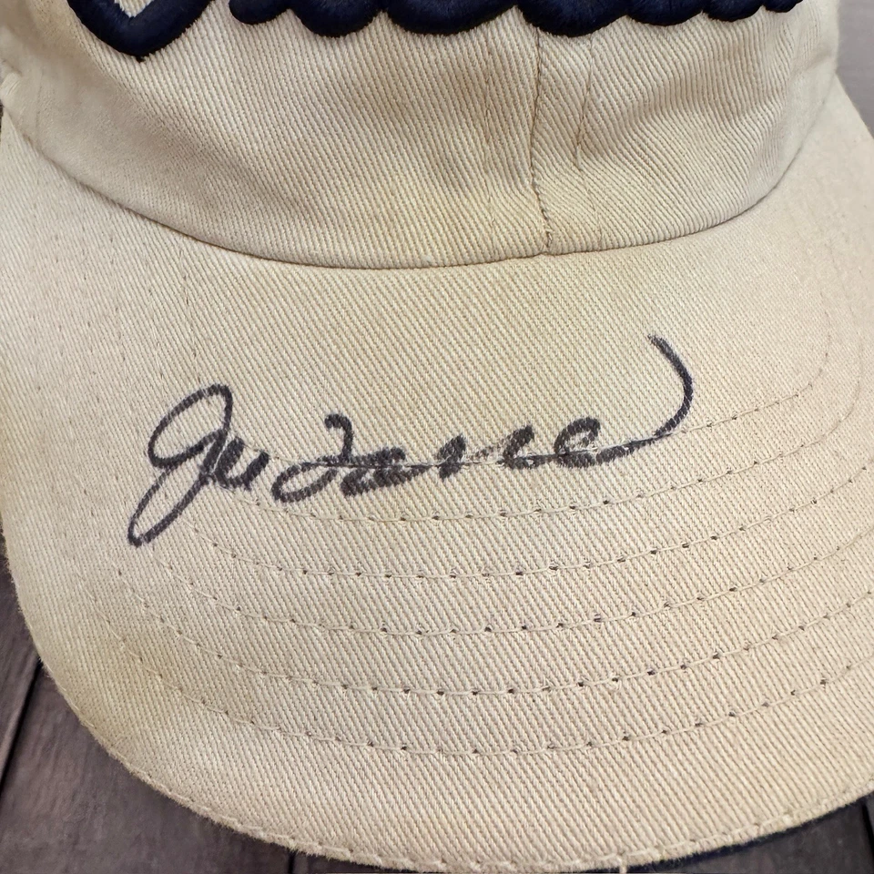 Joe Torre Autograhed Titleist 975D Titanium Hat Vtg 1990s Cap Yankees Manager - Image 3 of 4