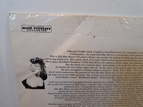 Ella Mae Morse The Hits Of Freddie Slack 1984 France Reissue of 1962 Capitol LP - Picture 3 of 11