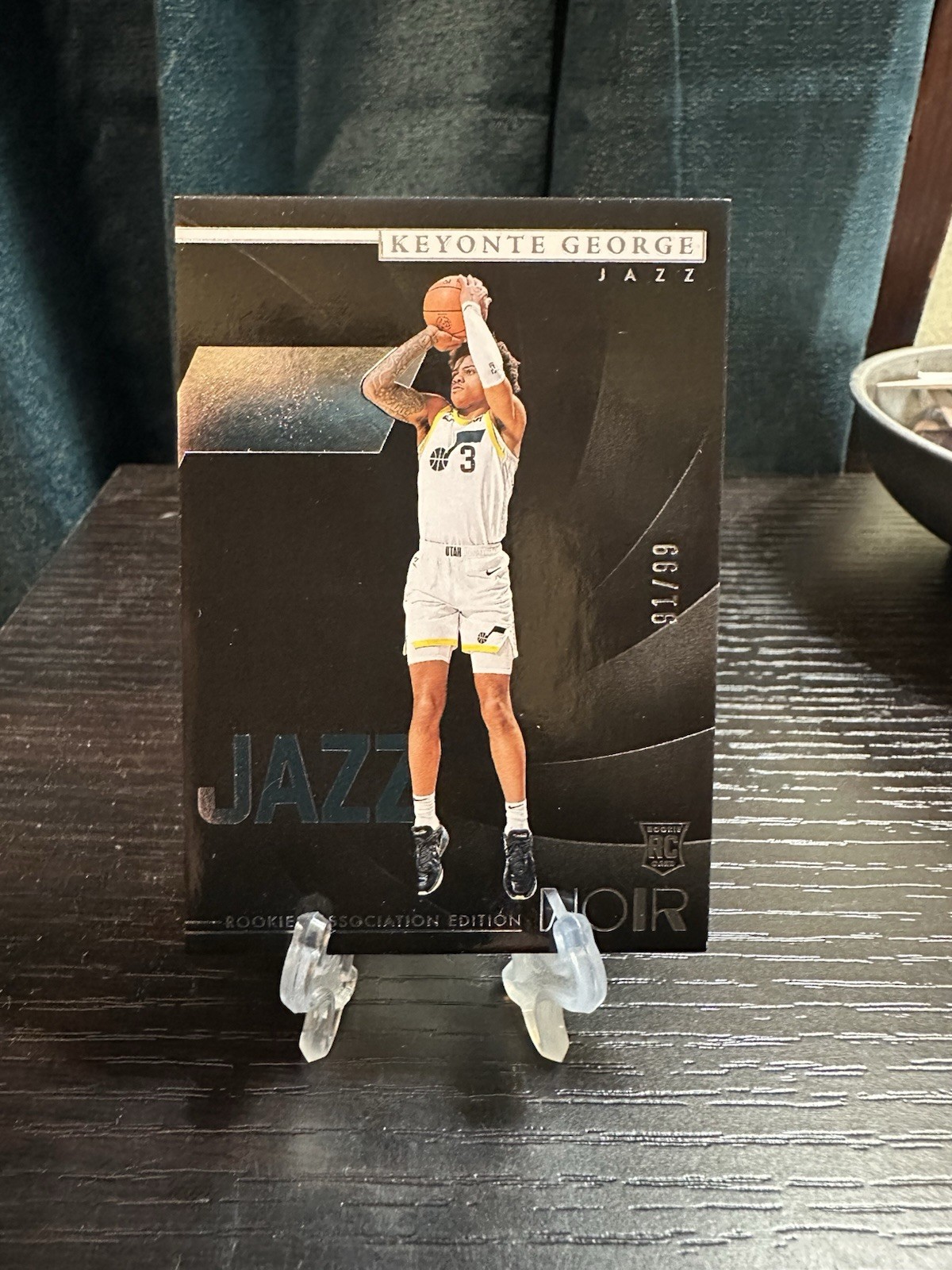 2023-24 Panini Noir Rookies Association Edition Keyonte George #185 /99 RC Jazz