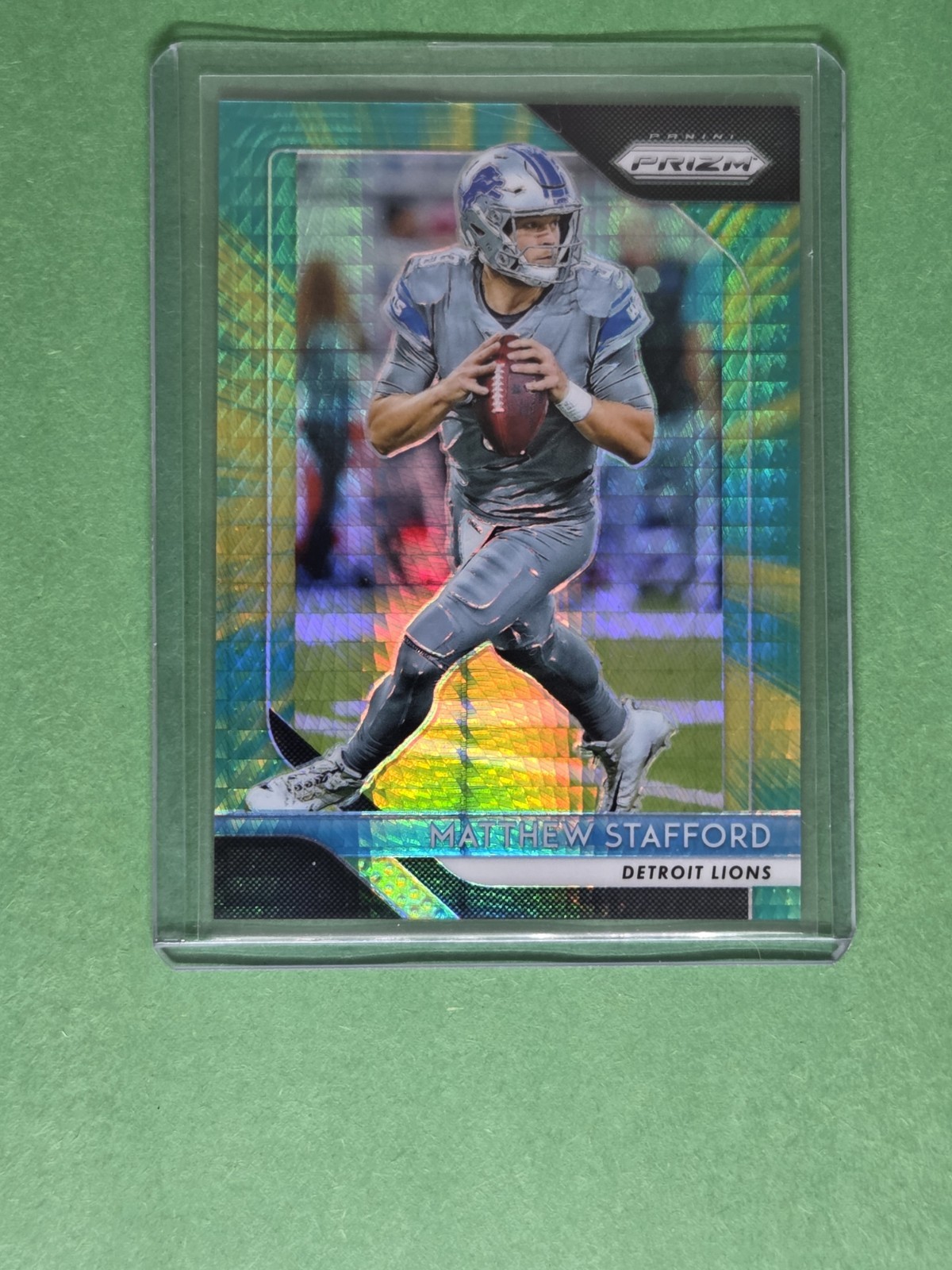 2018 Panini Prizm #133 Matthew Stafford Hyper Prizm /275 Detroit Lions Rams SP