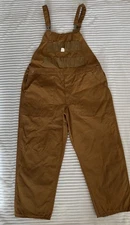 Vintage NWT 80s Saftbak Duck Canvas Hunting Overalls With Game Pouch Size Large