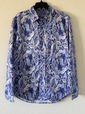 Robert Graham Large Purple Patterned Gibbs Shirt Classic Fit 238
