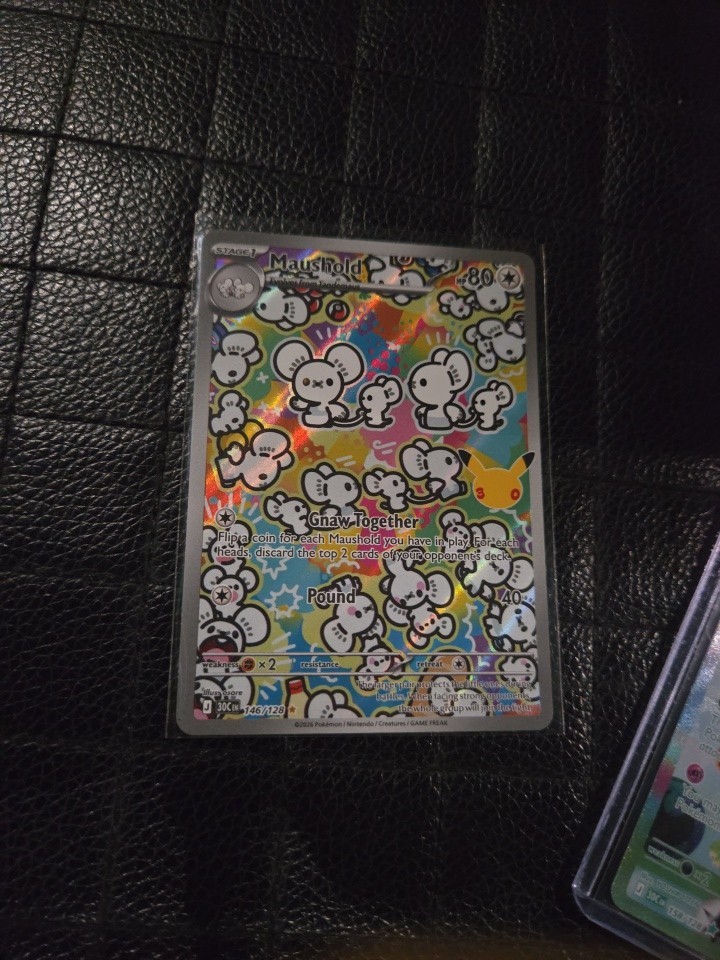 30th Celebration Pokemon TCG Early!!! Maushold Illustration Rare 146/128