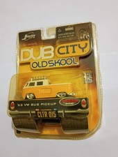 2007 Jada Dub City Old Skool Yellow White 63 Vw Bus Pickup Wyellow Blister