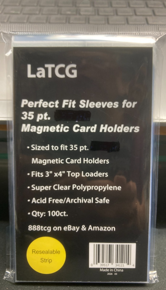 100 LaTCG Resealable Team Bags Sleeves Snug Fit 35pt Ultra Pro