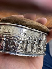 Russian Silver 84 St Petersburg 1898-1903 Trinket Box 211g Total Weight.