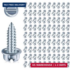 License Plate Screws Set 14 Mounting Hardware For Car Dealer 100p License Plate Screws Set 14 Mounting Hardware For Car Dealer 100p