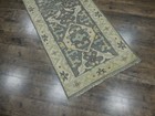 Turkish Oushak Hand Knotted Rug,Bohemian Oushak contemporary Rug 2.6x10 Ft — photo 3