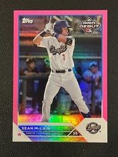 Sean McLain 2023 Topps Pro Debut Pink Foil Fuchsia /199 Dodgers 