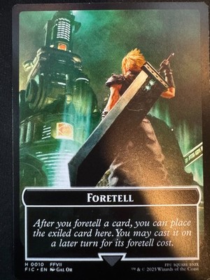 Foretell   Treasure Double-Sided Token Commander: Final Fantasy (NONFOIL)