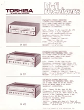 Toshiba - HiFi Receivers - Original Sales Brochure - 