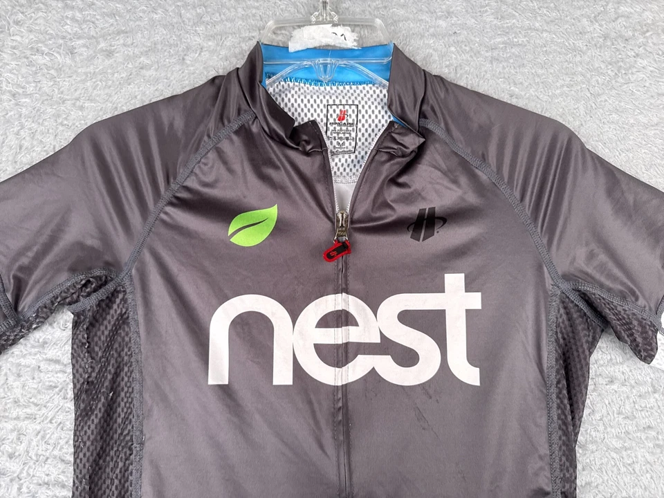 Jersey de ciclismo Hincapi para mujer gris medio cremallera completa manga corta NIDO poliéster Foto 4 de 4