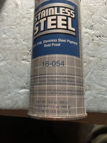 SEYMOUR.SPRAY PAINT,STAINLESS STEEL,100% 316L,RUST PROOF.P/N 16-054. - Picture 2 of 7