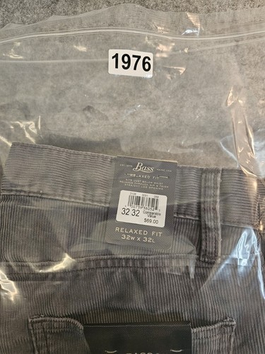 GH Bass & Co Corduroy Pants Men's 32x32 Relaxed Leg Gray Gorpcore Grunge NEW - Picture 11 of 11