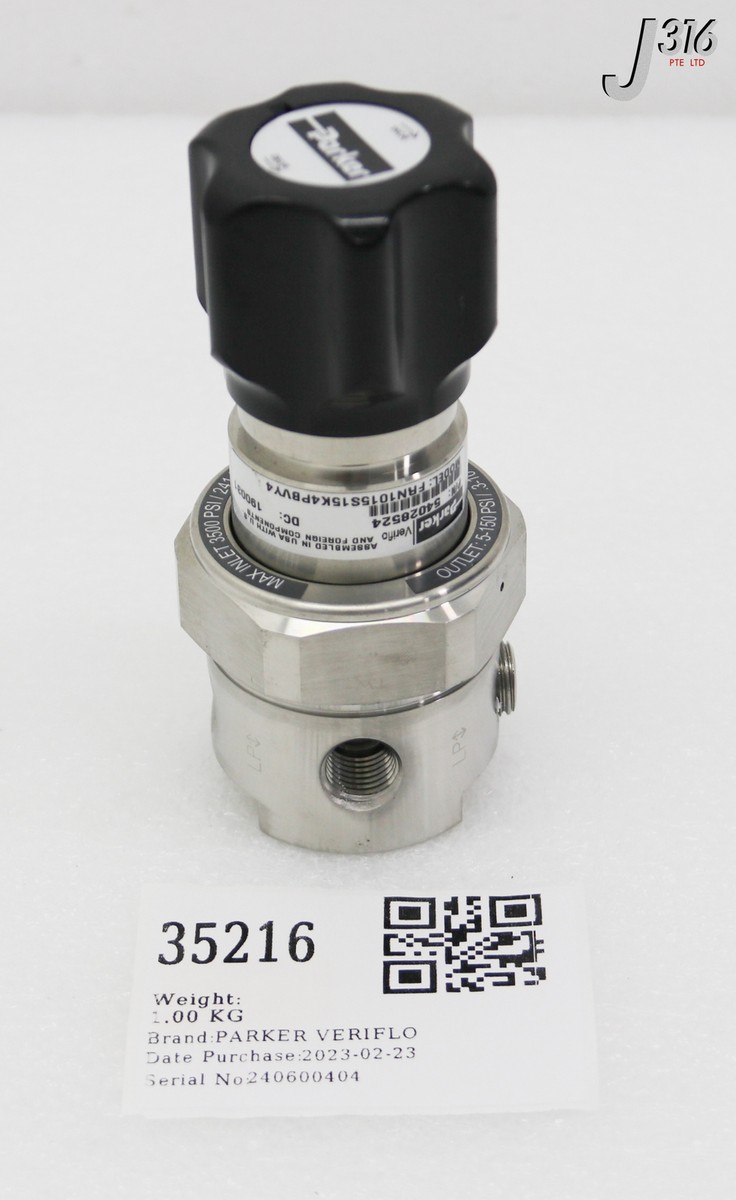 ボタン 35216 PARKER VERIFLO SINGLE STAGE PR REDUCING REGULATOR