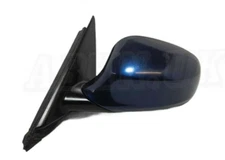 BMW 3 Series E90 E91 LCI (2009-2012) Left Side Heated Door Mirror Met Dark Blue