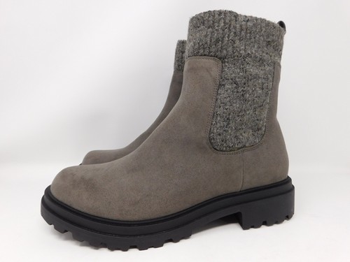 Bella Vita Women's Boots Size 9.5 W Gable Gray Super Suede Zipper Bootie Chelsea - 第 2/12 張圖片