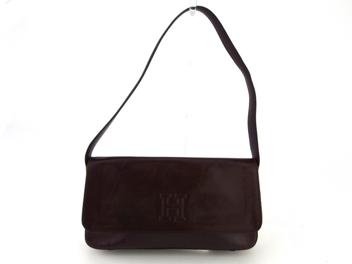 HIROFU shoulder bag logo leather Authentic used E1589 | eBay HIROFU shoulder bag logo leather Authentic used E1589 | eBay