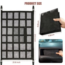 Roof Cargo Net Portable Car Ceiling Storage Net Car Mesh Storage Bag Campervan