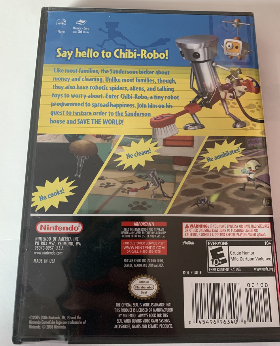 Chibi-Robo (Nintendo GameCube, 2006) New & Factory Sealed