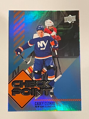 2024-25 Upper Deck Series 1 Islanders Casey Cizikas Check Point Insert #CP-15