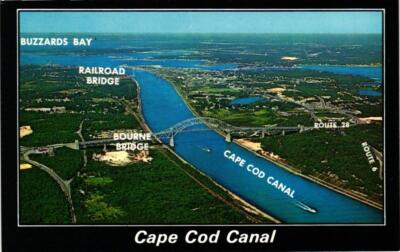 Cape Cod Canal Cape Cod Massachusetts Postcard
