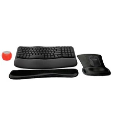 New Logitech MK670 Keyboard/Mouse Set + Boost Glow Speaker, & Wrist/Mouse Pads