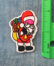 CHRISTMAS SANTA CLAUS Vintage 1980's Puffy Sticker Scrapbooking SD59