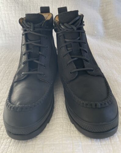 NEW in box Manitobah Mukluks Mesa Moc Toe Unlined boot MENS black size 12 - Picture 3 of 20