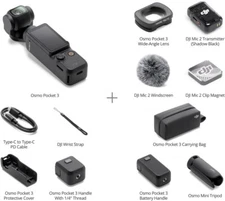 Brand New DJI Osmo Pocket 3 Creator Combo 4K Camera 3-Axis Gimbal Mic Tripod