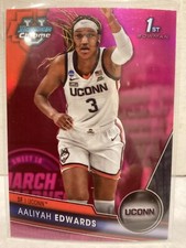 2023-24 Bowman University Chrome Pink Refractor Aaliyah Edwards #19 Mystics