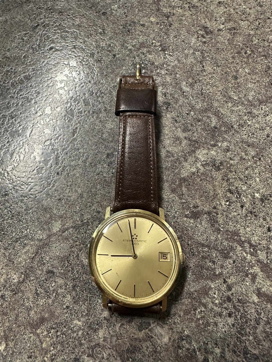 Eterna matic 3003 時計 アンティーク エテルナ マチック 3003 1960年代製 18金無垢ホワイトゴールド