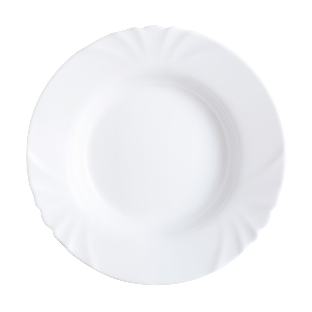 Luminarc Cadix Suppenteller Weiß – 23,8 Cm, Hartglas, Mikrowellen- & Spülmaschinengeeignet